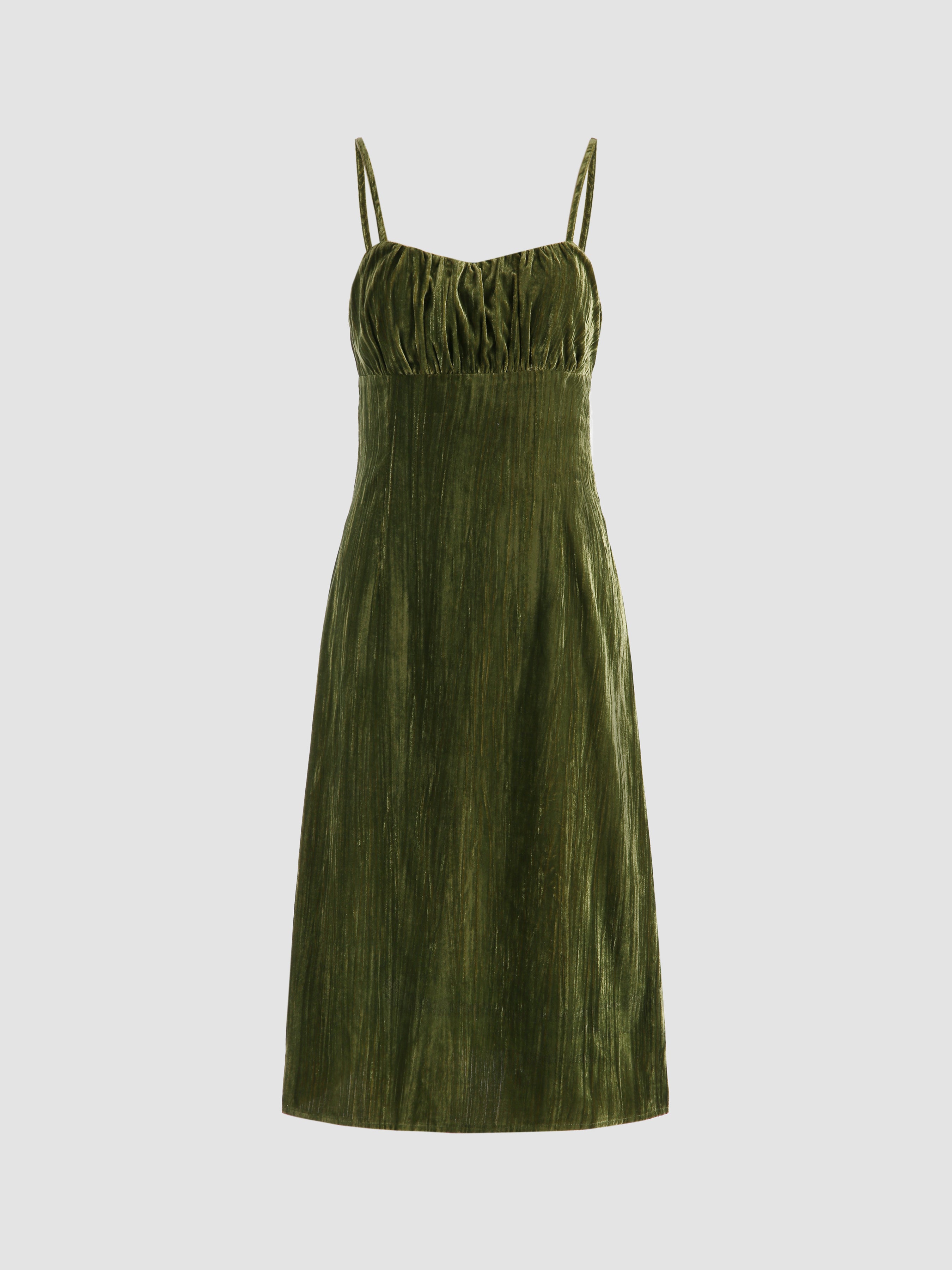 Elegant Velvet Midi Dress | Cider ...